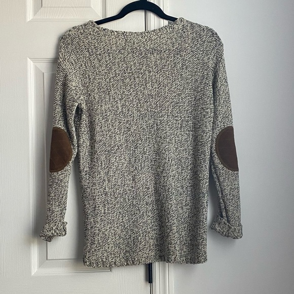 Quinn M Knitt Sweater w Elbow Patches - Picture 2 of 2